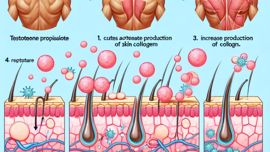 Comment le propionate de testostérone stimule la synthèse du collagène cutané.