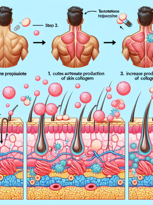 Comment le propionate de testostérone stimule la synthèse du collagène cutané.