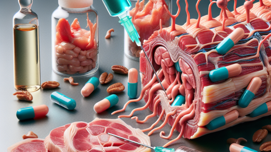 Infusion de peptides sur les modifications morphologiques des tissus carnés