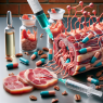 Infusion de peptides sur les modifications morphologiques des tissus carnés