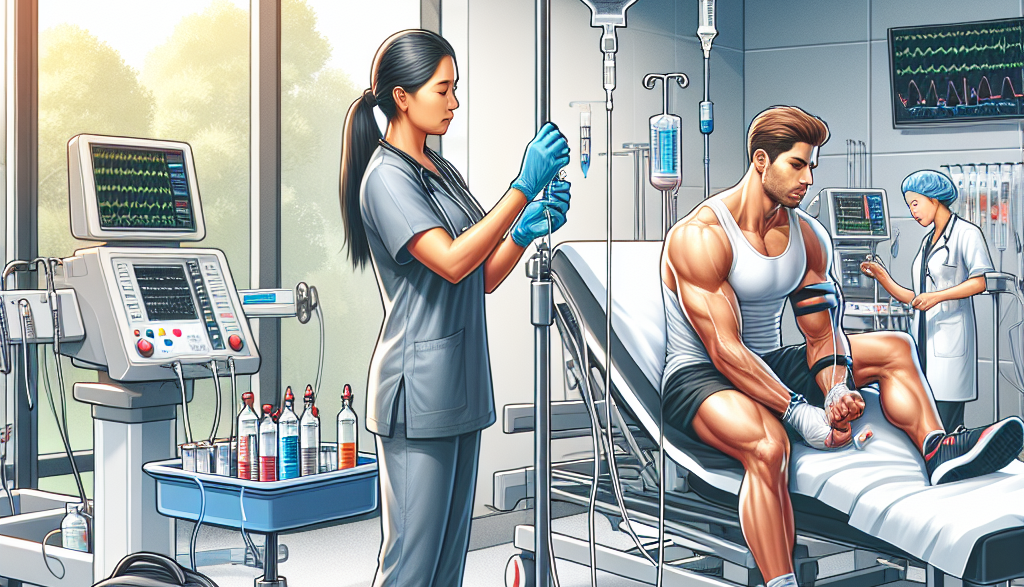 Injection et perfusion de stanozolol pendant le processus de régénération après l'effort