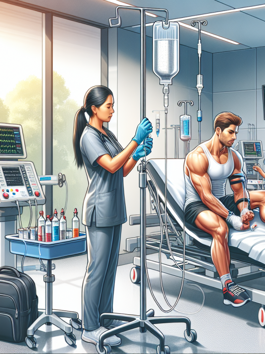 Injection et perfusion de stanozolol pendant le processus de régénération après l'effort