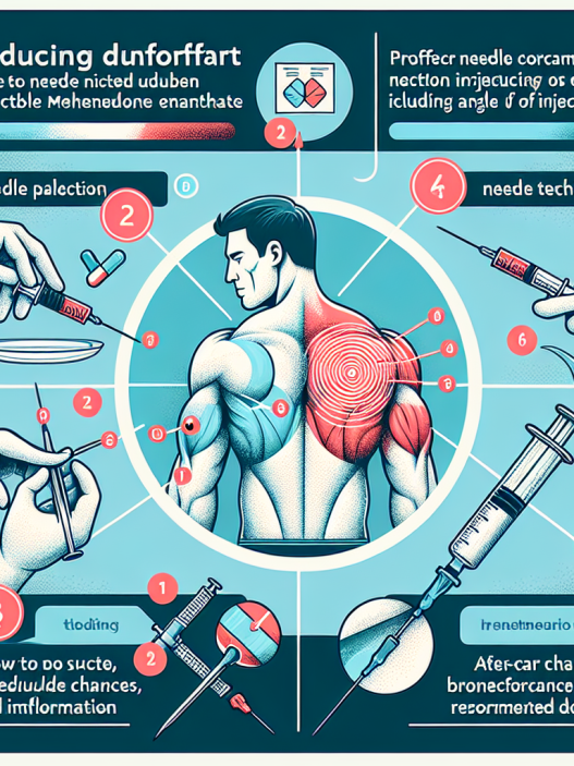 Comment éviter la douleur liée à l'injection lors de l'utilisation de l'Énanthate de méthénolone injectable