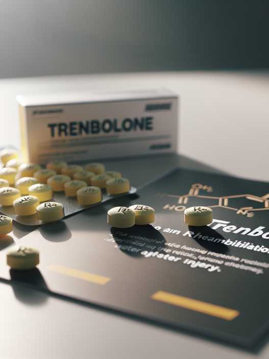 Comprimés de trenbolone en rééducation après une blessure