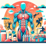 Effet de l'acétate de méthénolone sur le taux de glycogène musculaire