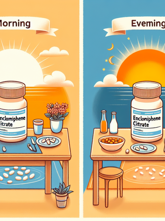 Particularités de la prise de citrate d'enclomifène le matin ou le soir