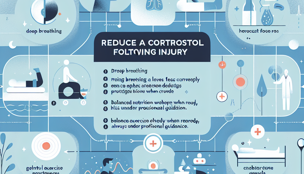 Protocoles pour réduire le cortisol après une blessure